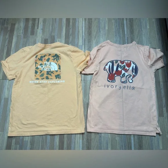 The North Face & Ivory Ella Women’s T-Shirt Bundle, Size XS - Picture 1 of 8